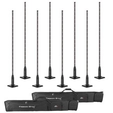 Chauvet DJ Freedom Stick X4 Free Standing LED Array Effect RBG DMX Lights 8 Pack