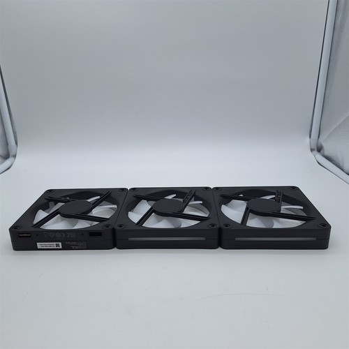 CORSAIR iCUE Link LX120-R RGB 120mm PWM Reverse Triple Fan Kit – Black *READ* - Photo 7/8