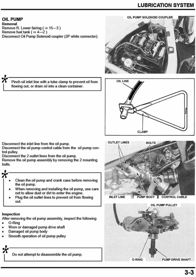 Paper ENGLISH Service Shop Repair Manual 1987-1993 NSR250R NSR250 MC16 MC18 MC21 - Image 3 of 4
