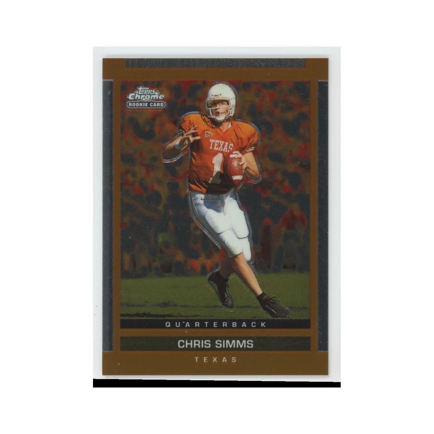 Chris Simms Topps Draft Picks & Prospects #118 Chrome