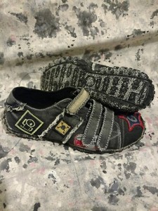 distressed tennis shoes