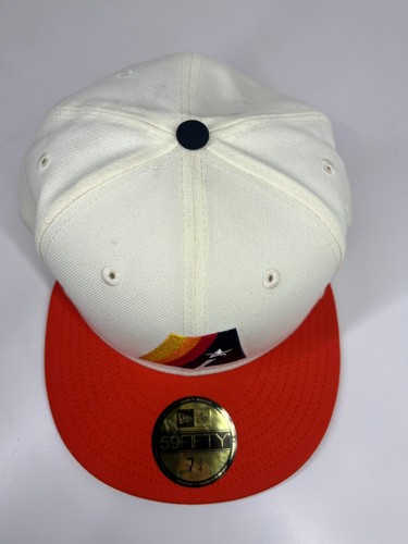 New Era Houston Astros Cooperstown 59FIFTY Fitted Cap Hat Chrome White Snapback - Imagen 4 de 16