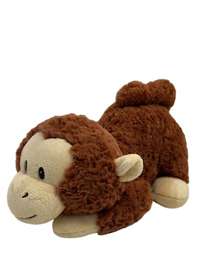 Aurora Plush Monkey Brown Playful Stuffed Animal Laying Toy Chimp Ape Lovey
