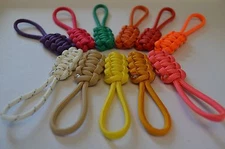 zipper pulls 550 paracord - custom colors - handmade in USA