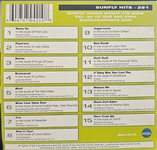 SF281   SUNFLY KARAOKE CDG VERY RARE, NOT SOLD IN THE USA LOT UK