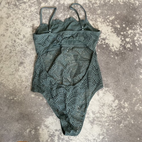 Maxi Vestido Victorias Secret Pequeño Transparente Estampado Floral Volantes Encaje Body Conjunto - Imagen 10 de 12