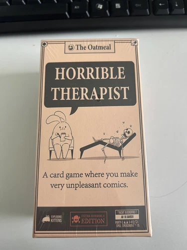 Exploding Kittens Horrible Therapist Horror Card Game Fun Adults & Ages 17+ AU - Picture 7 of 9