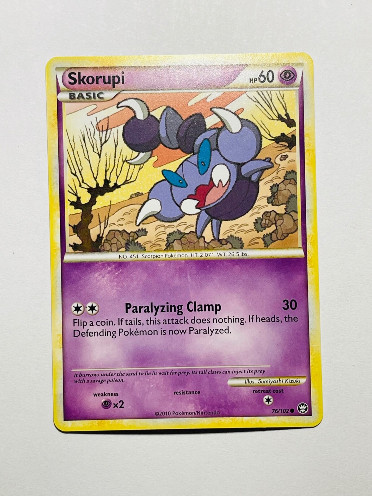 SKORUPI 2010 Pokemon Triumphant Common POKÈMON 76/102