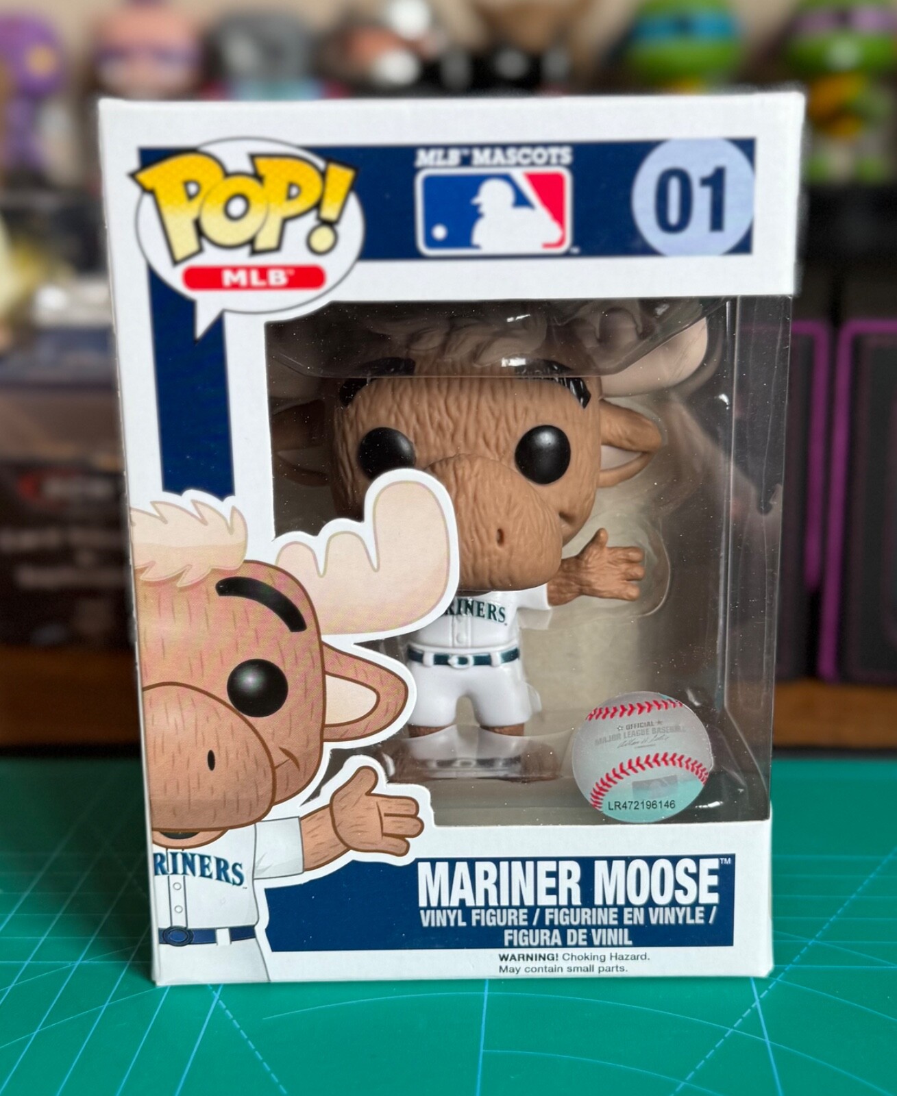 Funko Pop! Mlb Mascots Mariner Moose #01 Official Mlb