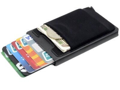 PORTA CARTE DI CREDITO PORTAFOGLIO IN ALLUMINIO ANTIFRODE