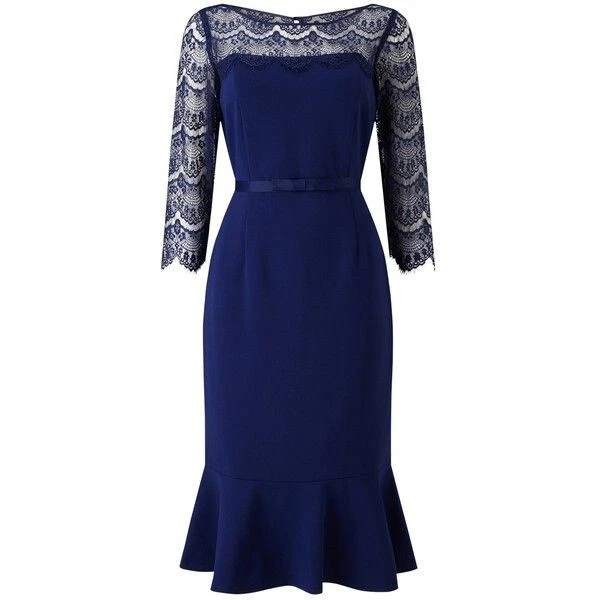 Jacques vert top navy lace dress