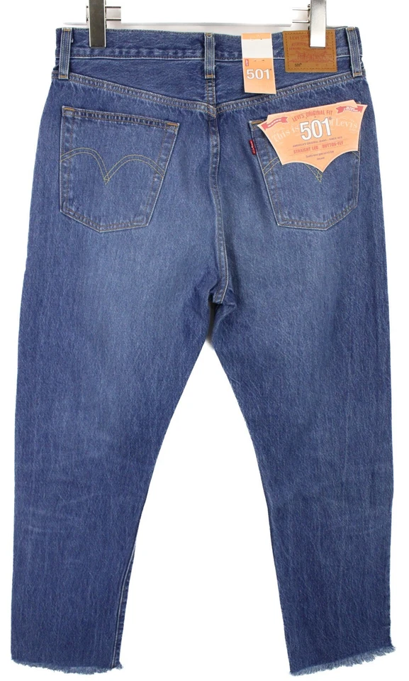 LEVI'S 501 Premium Big E Original Fit Straight Herrenjeans W30 L28 Knopf Fly, Foto 2 von 5