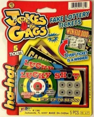 500 PHONY FAKE SCRATCH OFF ALL WINNING LOTTERY TICKETS GAG GIFT JOKE ...