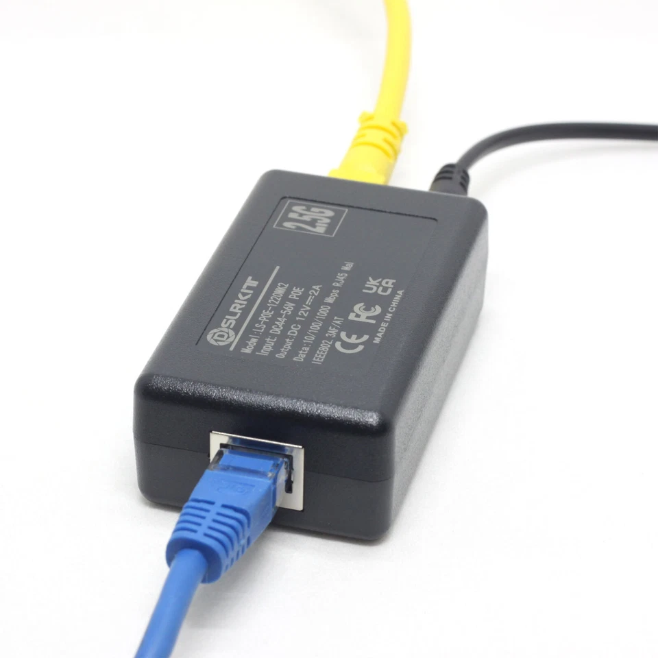 2.5G Gigabit Active PoE Splitter 12V 2A 24watt DC 5.5x2.1mm Ethernet 802.3AT - Image 4 of 4