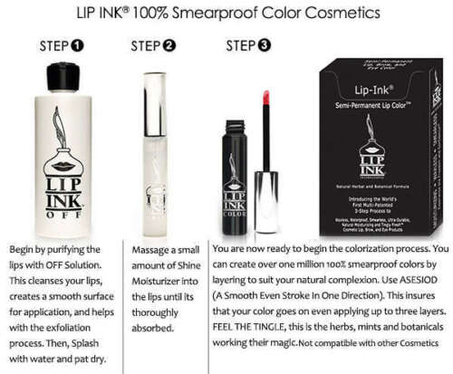 Tinta labial 4 oz. Removedor/limpiador de maquillaje apagado - Imagen 2 de 2