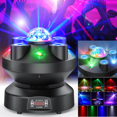 4in1 LED Moving head light RGBW DMX512 Gobo Strobe Disco DJ Party Stage Lighting