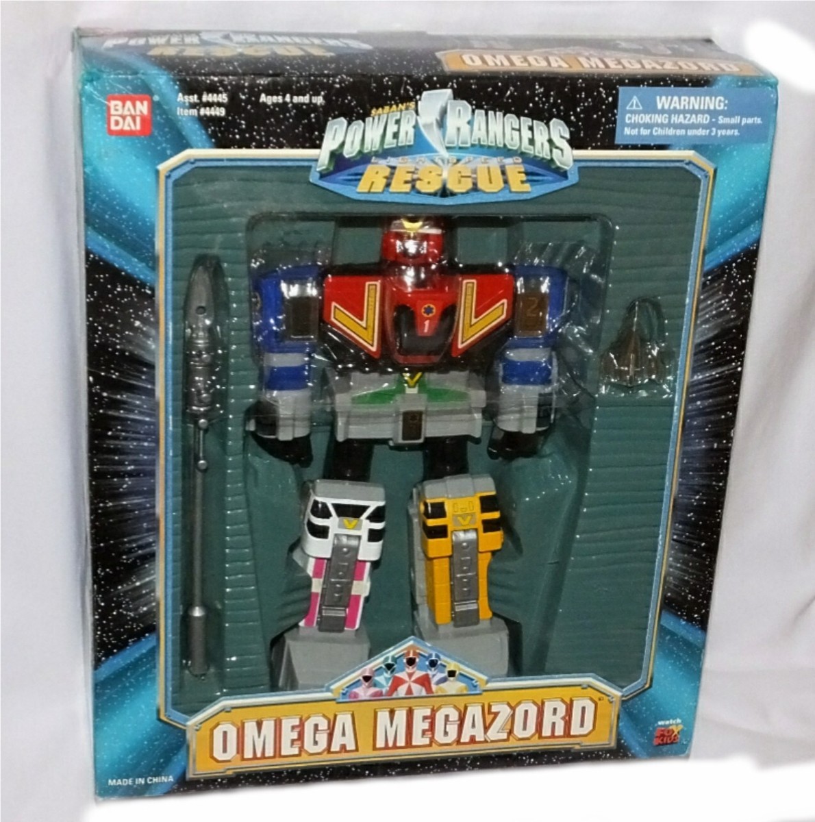 MICRO JEU POWER Rangers Lightspeed Rescue Megazord Deluxe 6" *RARE