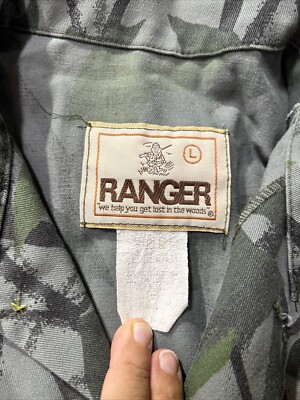 Ensemble Pantalon Et Veste Camouflage Ranger Vintage Taille M - Chasse, Plein Air