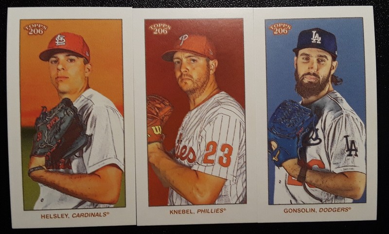 2022 Topps T206 wave 3, 3 card lot. Gosolin, Knebel & Helsley,