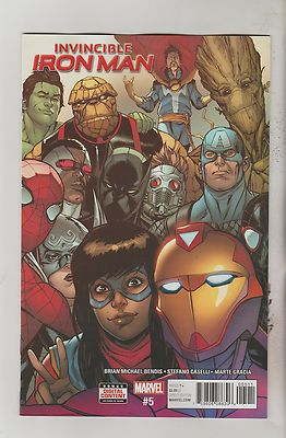 MARVEL COMICS INVINCIBLE IRON MAN #5 MAY 2017 1ST PRINT NM