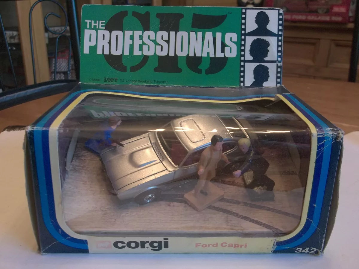 Corgi 342 The Professionals Ford Capri Mint in Box with Figures