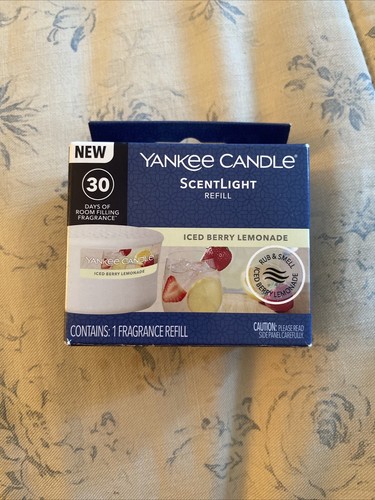 YANKEE CANDLE ICED BERRY LEMONADE FRAGRANCE SCENT LIGHT REFILL SCENTLIGHT