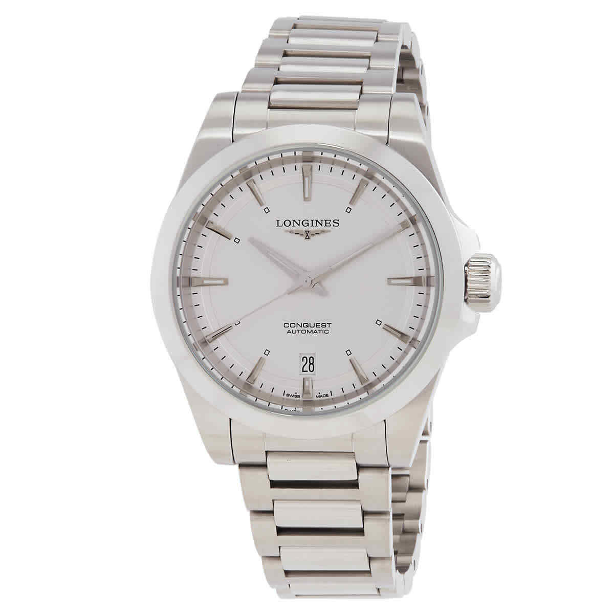 Женские часы Longines Conquest с серебряным циферблатом L37204726