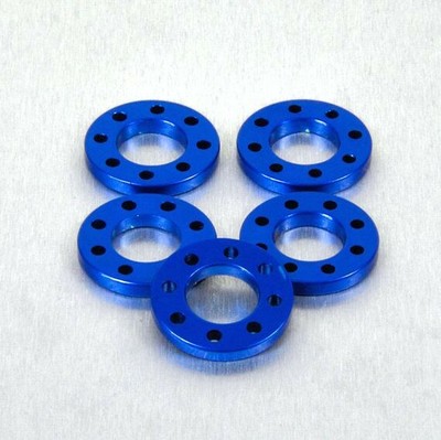 Pk x 5 Pro-Bolt Aluminium Drilled Washers M5 10mm o//d Purple