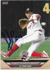 FREDDY GALVIS Autographed Signed 2007 Williamsport card Philadelphia Phillies