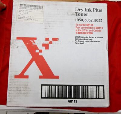 XEROX  dry ink plus toner 6R113 box w/4 bottles                          6 30 4a