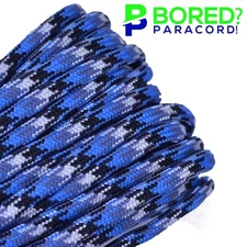 Blue Snake - 100 FT - 550 Paracord Rope 7 strand Parachute Cord