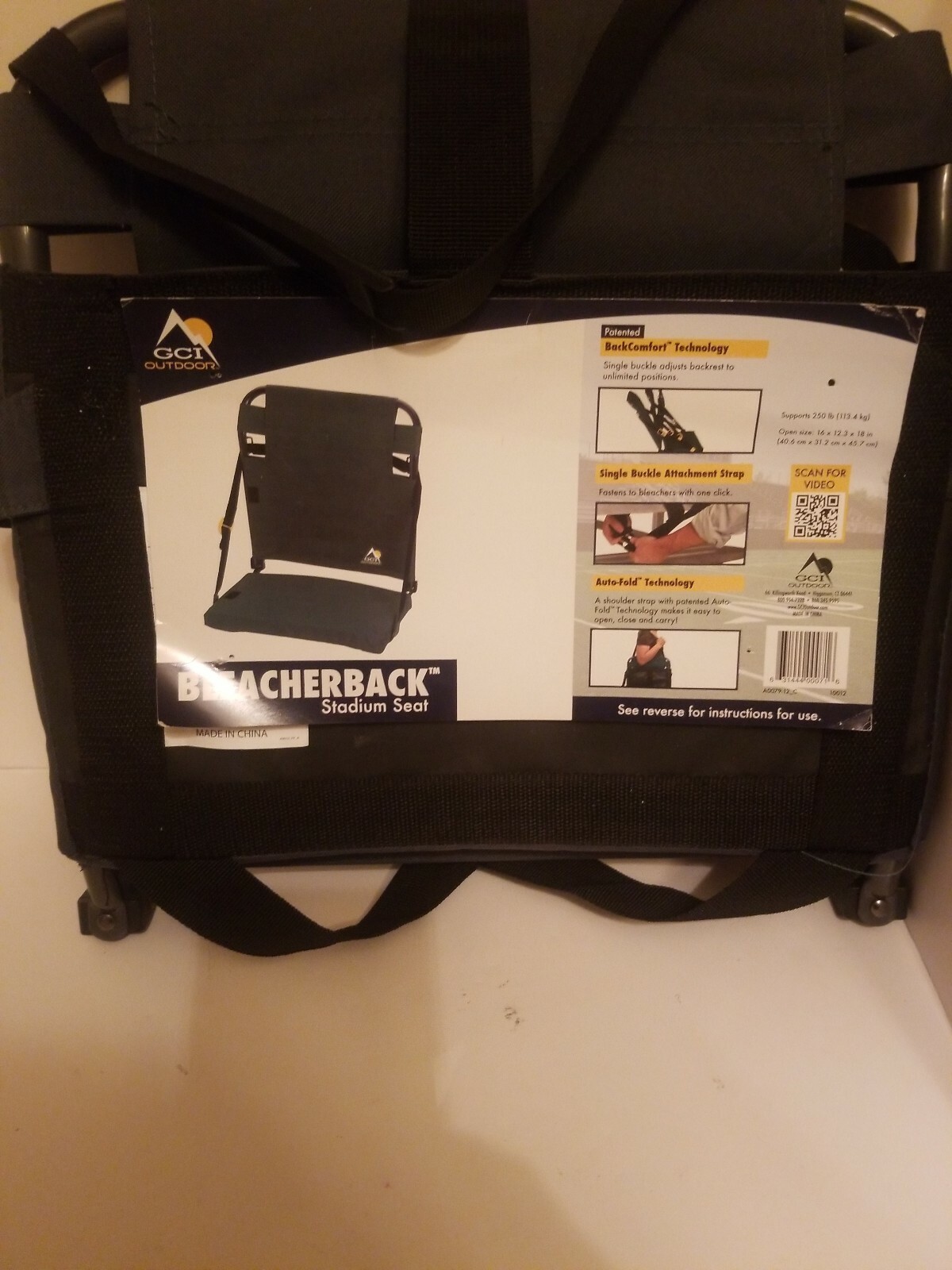 gci bleacherback stadium seat