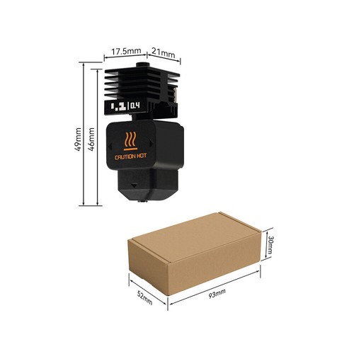 Hotend For Bambu Lab H2D/A1/A1 mini Detachable Hot End Nozzle 0.2/0.4/0.6/0.8mm - Photo 11/19