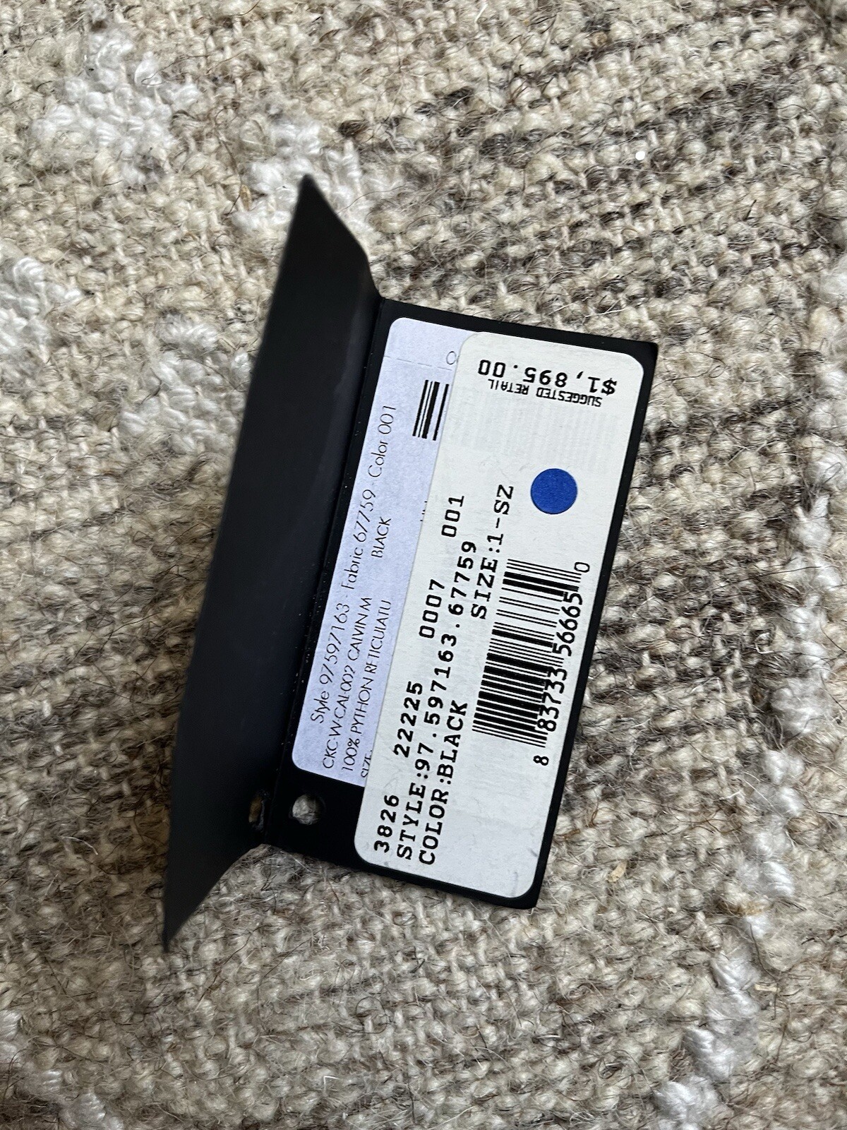 Calvin Klein Collection Black Python Snakeskin Sh… - image 19