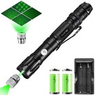 Rechargeable 532nm Green Laser Pointer Pen Visible Star Beam Light Teach Pet Cat