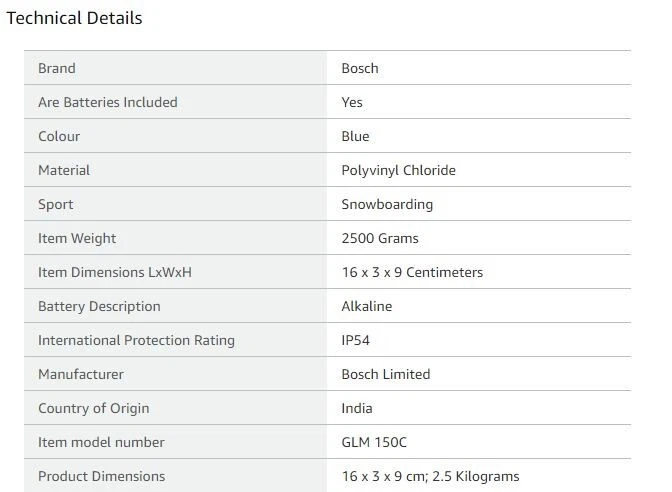 Bosch GLM 150C PVC Laser Distance Meter with Inbuilt Camera Express Delivery - Image 3 of 4