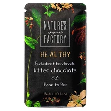 Natures Own Factory Healthy Buckwheat Handmade Bitter Chocolate 20g
