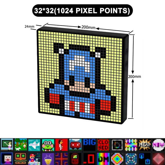 LED Pixel Matrix Bluetooth Smart Display 64x64 RGB UK