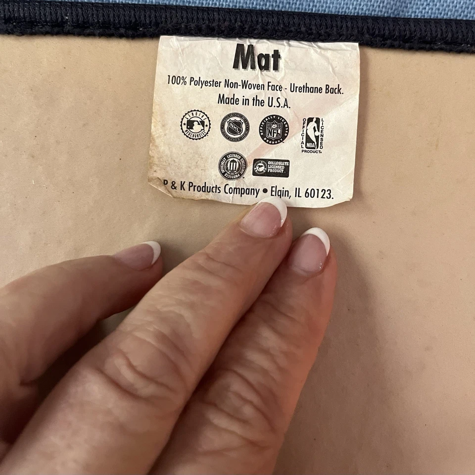 NBA - VINTAGE Houston Rockets Mat Accent Rug - 17 1/2 X 24”, VGUC - Image 4 of 4