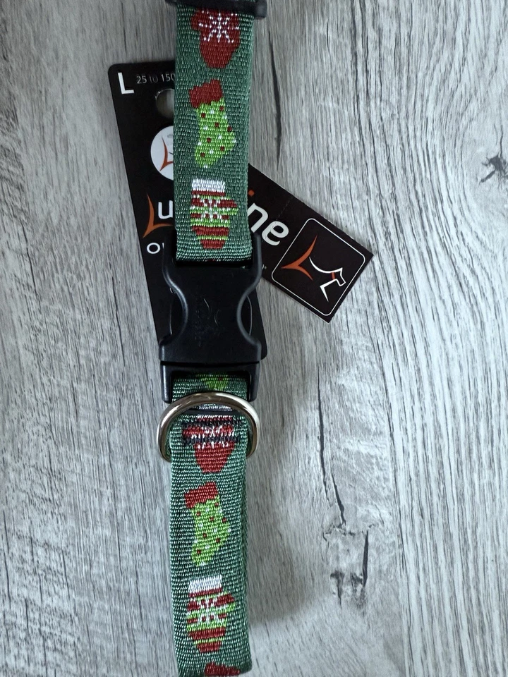 Lupine Mascota Navidad Perro Collar Medias Relleno 12-20 Pulgadas Perro Grande 1 Pulgada de Ancho Foto 4 de 4