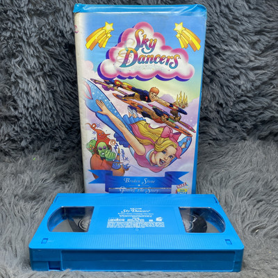 Sky Dancers Broken Stone Getting The Story VHS Tape 1996 Clamshell Cartoon Rare 
