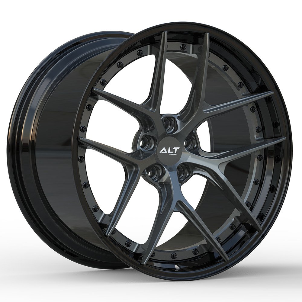 20" ALT Forged DL5 Black w/ Gloss Gunmetal Wheels for Audi R8 (2016–2025+)