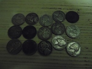 15 OLD NICKELS 1941-1977