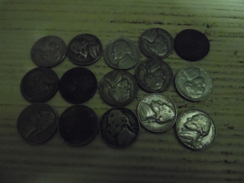 15 OLD NICKELS 1941-1977