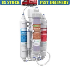 4-Stage Reverse Osmosis Deionization Water Filter System RO/DI Filtration Units
