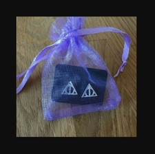 Deathly Hallows silver stud earrings, Harry Potter, triangle, 10mm