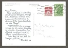 Canada Dear Doctor Postcard Denmark, 1957 , Poulenc, Little Siren statue [ 418