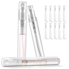 Mini Perfume Sample Bottles, 10 Pack 5 ml Plastic Small Perfume Spray Bottle