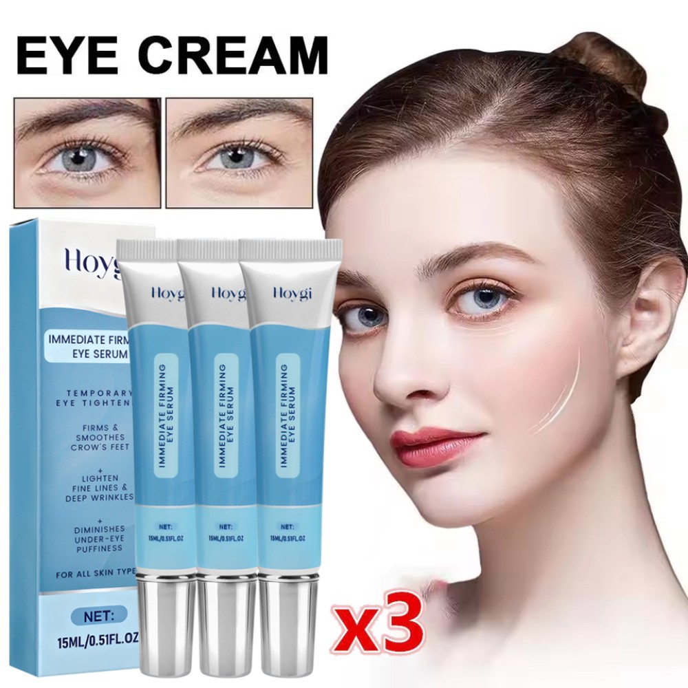 3PCS Firming Eye Serum for Rapid Reduces Under-Eye Bags, Wrinkles, Dark Circles