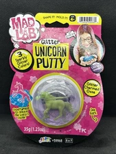 Mad Lab Glitter Unicorn Putty Purple Green Sparkly Glitter Ooze Jaru New Novelty